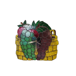 Reloj Frutero en Vitral