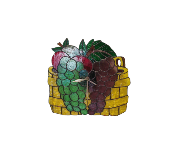 Reloj Frutero en Vitral