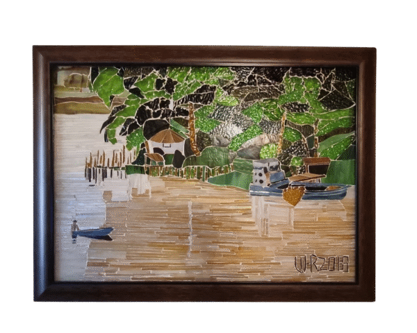 Cuadro Mosaico Pared Rio Magdalena
