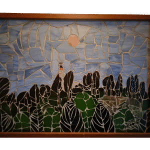 Cuadro Mosaico Pared Monserrate Luna de las 5