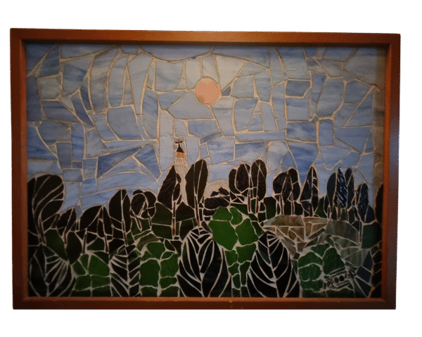 Cuadro Mosaico Pared Monserrate Luna de las 5